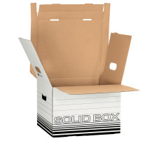 LEITZ Archiv-Box Solid M weiss, mit Griff, 61180001