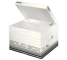 LEITZ Archiv-Box Solid M weiss, mit Griff, 61180001