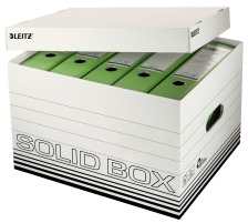 LEITZ Archiv-Box Solid S weiss, mit Griff, 61190001