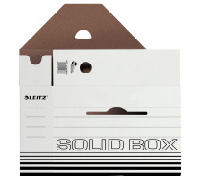 LEITZ Archiv-Box Solid A4 weiss, 61280001