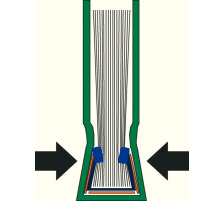 LEITZ Buchbindemappe 17,5mm A4 blau 10 Stck, 73940035