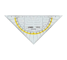 LINEX Geometriedreieck 16cm transparent, 100414085