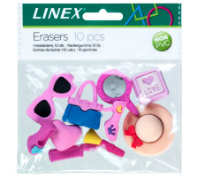 LINEX Radiergummi-Set Girls 3D 10 Stck, 400082011