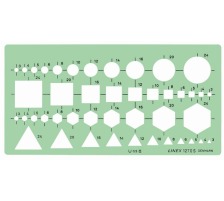 LINEX Kombinationsschablone geometrische Grundfiguren, 588500L