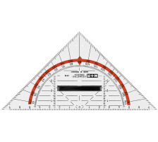 M+R Geometriedreieck 17cm abnehmb.Griff Acryl, 723180100