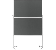 MAGNETOPLAN Design-Moderatorentafel Filz grau klappbar, 1151301