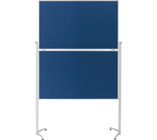 MAGNETOPLAN Design-Moderatorentafel Filz blau klappbar, 1151303