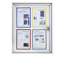 MAGNETOPLAN Aussenschaukasten 12xDIN A4 m. Sicherheitsglas 1150x1125mm, 1214300