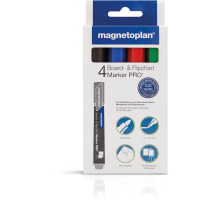 MAGNETOPLAN Kombimarker Farben assort. 4 Stk. Board- und Flipchartmarker, 12281