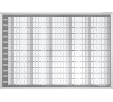 MAGNETOPLAN Plan-Set Manager Deutsch 900x600mm Permanenter Jahresplaner Manager, Typ CC, 12365S