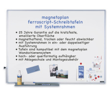 MAGNETOPLAN Ferroscript-Whiteboard 1800x1000mm Schreibtafel ferroscript, einseitig, 1240400