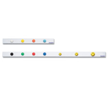 MAGNETOPLAN Magnetowandleisten 1000mm weiss 10 Stk. magnetowand Leisten ohne Magnete, 1000mm, 16151