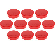 MAGNETOPLAN Magnet Discofix Hobby 25mm rot, ca. 0.3 kg 10 Stk. Magnet Discofix Hobby, rot, 1664506