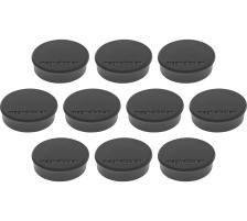 MAGNETOPLAN Magnet Discofix Hobby 25mm schwarz, ca. 0.3 kg 10 Stk. Magnet Discofix Hobby, schwarz, 1664512