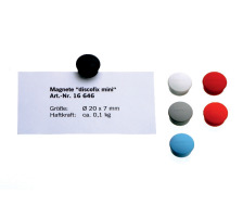 MAGNETOPLAN Magnet Discofix Mini 20mm weiss 10 Stk., 1664600