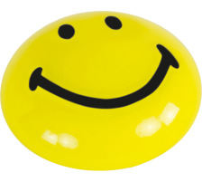 MAGNETOPLAN Smiley Magnete gelb-schwarz klein 20mm 8 Stk. Smiley Magnete, klein 20mm, 16671