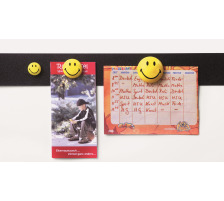 MAGNETOPLAN Smiley Magnete gelb-schwarz mittel 30mm 6 Stk. Smiley Magnete, mittel 30mm, 6 Stk, 16672