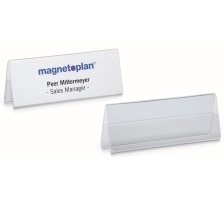 MAGNETOPLAN Tischnamenschilder Acryl transparent A4, 43132