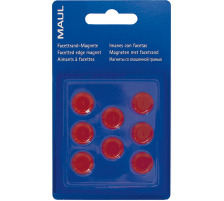 MAUL Magnete 15mm rot 8 Stck, 6175225