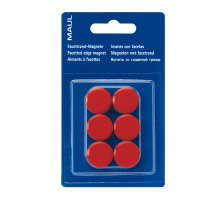 MAUL Magnete 20mm rot 6 Stck, 6176225