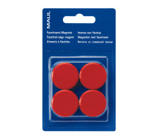 MAUL Magnete 30mm rot 4 Stck, 6177225