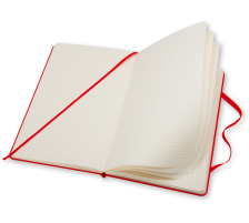 MOLESKINE Notizbuch Classic A5 kariert rot, 033-8