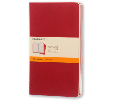 MOLESKINE Notizheft Cahier A5 liniert, rot 3 Stck, 101-4