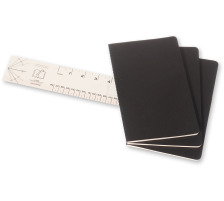 MOLESKINE Notizheft Cahier A5 liniert, schwarz 3 Stck, 495-6