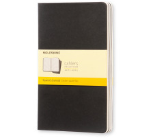 MOLESKINE Notizheft Cahier A5 kariert, schwarz 3 Stck, 496-3