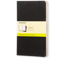 MOLESKINE Notizheft Cahier A5 blanko, schwarz 3 Stck, 497-0