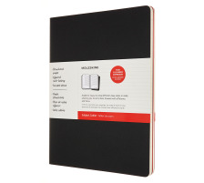 MOLESKINE Notizheft Karton A4 liniert,BK/cranb.,120S. 2 Stk., 602510