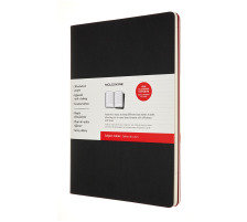 MOLESKINE Notizheft Karton A4 liniert,BK/cranb.,120S. 2 Stk., 602527