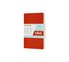 MOLESKINE Notizheft 14x1,1x9cm liniert, korall/marine, 80 S., 620503