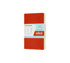 MOLESKINE Notizheft 14x1,1x9cm blanko, korall/marine, 80 S., 620510