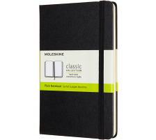 MOLESKINE Carnet Medium HC 18,2x11,8cm en blanc, noir, 208 pages, 626604