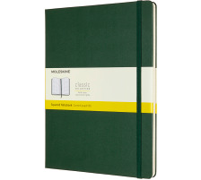 MOLESKINE Carnet XL HC 25x19cm quadrill, vert, 192 pages, 629124