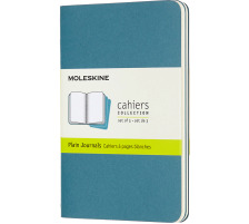 MOLESKINE Carnet carton 3x P/A6 en blanc,vivid bleu, 64 pages, 629612