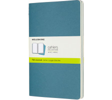 MOLESKINE Carnet carton 3x L/A5 en blanc, vivid bleu,80 pages, 629629