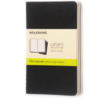 MOLESKINE Notizheft Cahier A6 blanko, schwarz 3 Stck, 704918