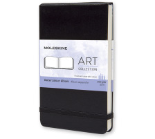 MOLESKINE Aquarell-Skizzenbuch A6 blanko schwarz, 705601