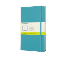 MOLESKINE Notizbuch L/A5 Blanko, HC, Riff Blau, 715383