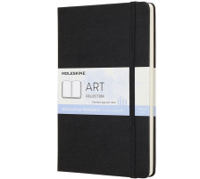 MOLESKINE Aquarell Notizbuch L/A5 200g, HC, schwarz, 715635