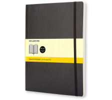 MOLESKINE Carnet Soft XL quadrill noir, 724-7