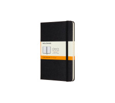 MOLESKINE Carnet Medium HC 18,2x11,8cm ling, noir, 208 pages, 852944