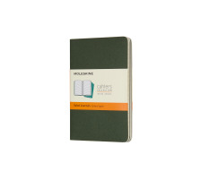 MOLESKINE Cahier P/A6, 3x, Liniert Myrtengrn 3 Stck, 855211