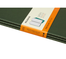 MOLESKINE Cahier L/A5, 3x, Liniert Myrtengrn 3 Stck, 855273