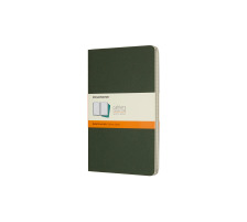 MOLESKINE Cahier L/A5, 3x, Liniert Myrtengrn 3 Stck, 855273