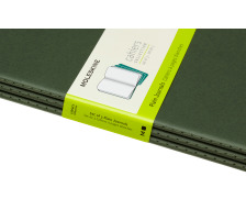 MOLESKINE Cahier XL, 3x, Blanko Myrtengrn 3 Stck, 855358