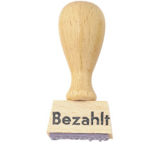 NEUTRAL Lagerstempel Bezahlt Gummi, NEUTRAL