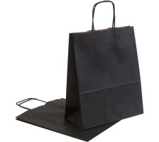 NEUTRAL Tragetasche Allegra schwarz Kraft,110g, 22x10x27cm 25 Stk., SDF22-798